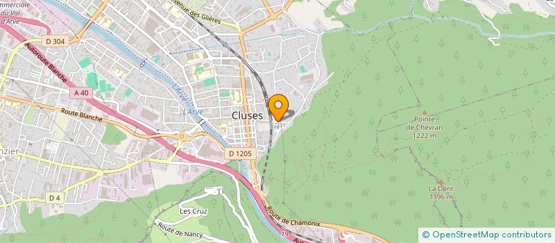 localisation de l'entreprise SOCIETE SAVOISIENNE DE NETTOYAGE à CLUSES