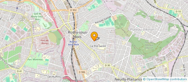 localisation de l'entreprise SOCIETE SCHULZ DE CONSEIL JURIDIQUE ET FISCAL ET DE PILOTAGE D ENTREPRISE FRANCO-ALLEMANDE à ROSNY-SOUS-BOIS