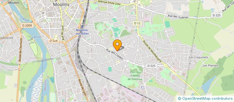 localisation de l'entreprise SOCIETE SCIENTIFIQUE DU BOURBONNAIS POUR L'ETUDE ET LA PROTECTION DE LA NATURE  MOULINS