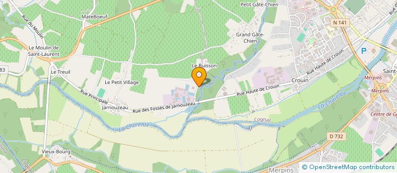 localisation de l'entreprise SOCIETE SEGUIN MOREAU ET COMPAGNIE à MERPINS