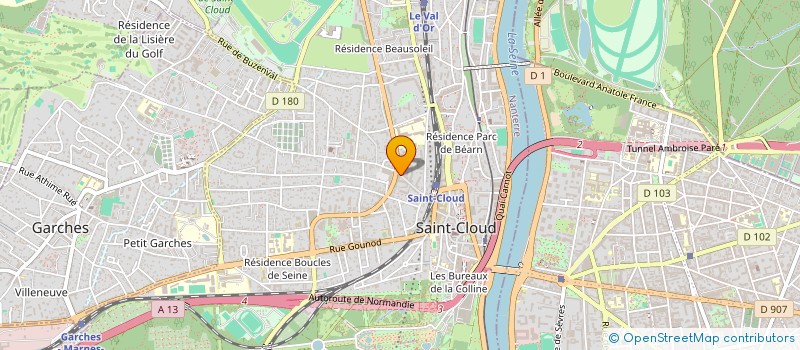 localisation de l'entreprise SOCIETE SERCI ET CIE à SAINT-CLOUD