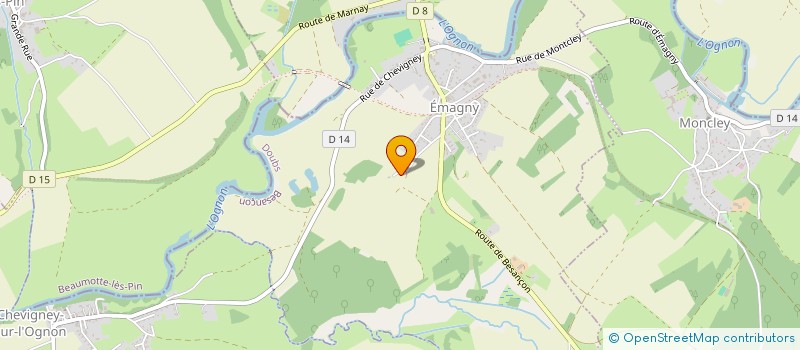 localisation de l'entreprise SOCIETE SERDAC  EMAGNY