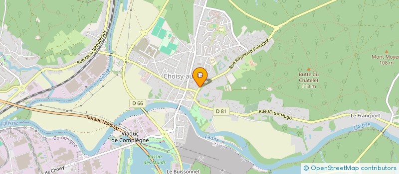 localisation de l'entreprise SOCIETE SERGE HUILLON  CHOISY-AU-BAC