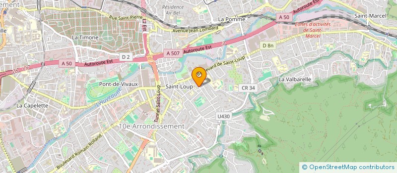 localisation de l'entreprise SOCIETE SERRURERIE METALLIQUE PROVENCE à MARSEILLE