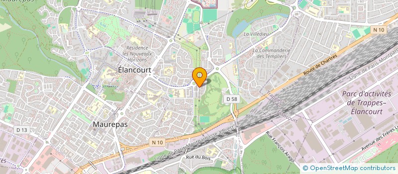 localisation de l'entreprise SOCIETE SERRURERIE NEBATI à ELANCOURT