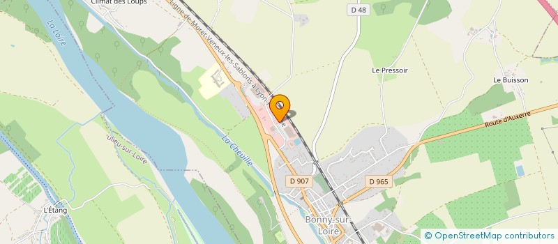 localisation de l'entreprise SOCIETE SERVICES ET MAINTENANCE à BONNY-SUR-LOIRE
