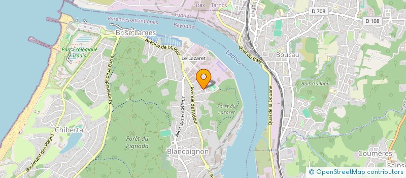 localisation de l'entreprise SOCIETE SERVICES EXPRESS à ANGLET