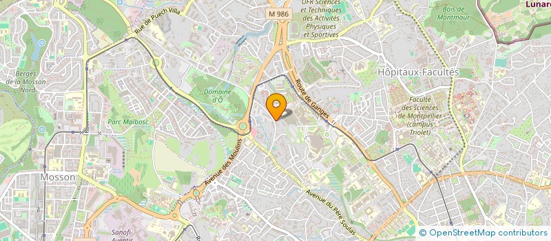 localisation de l'entreprise SOCIETE SERVICES TRANS EXPRESS à MONTPELLIER