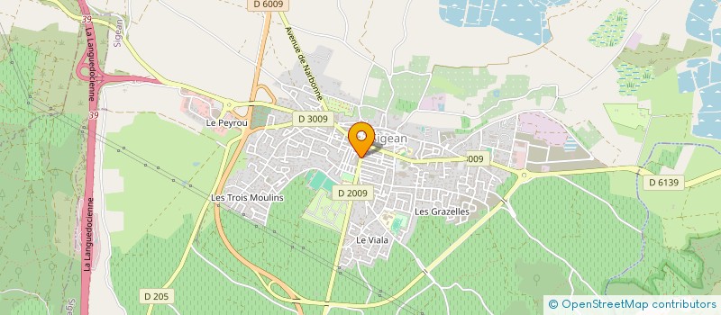 localisation de l'entreprise SOCIETE SIGEANNAISE DE BOULANGERIE PATISSERIE à SIGEAN