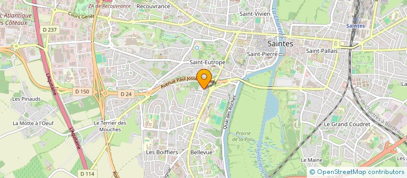 localisation de l'entreprise SOCIETE SIVILE CYRIL RENOU  SAINTES