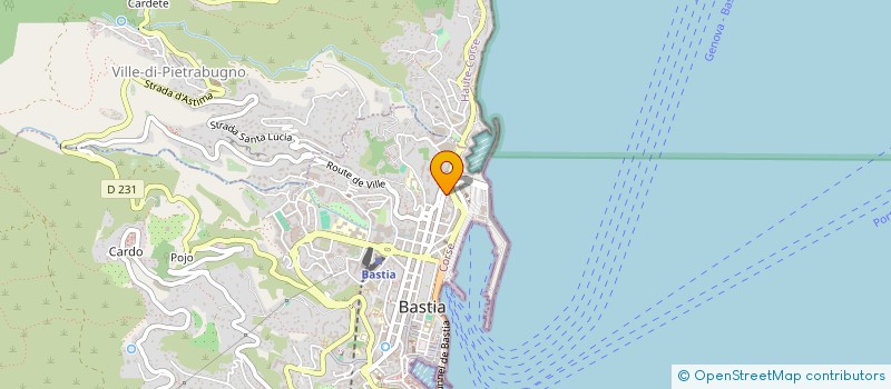 localisation de l'entreprise SOCIETE SNOP à BASTIA