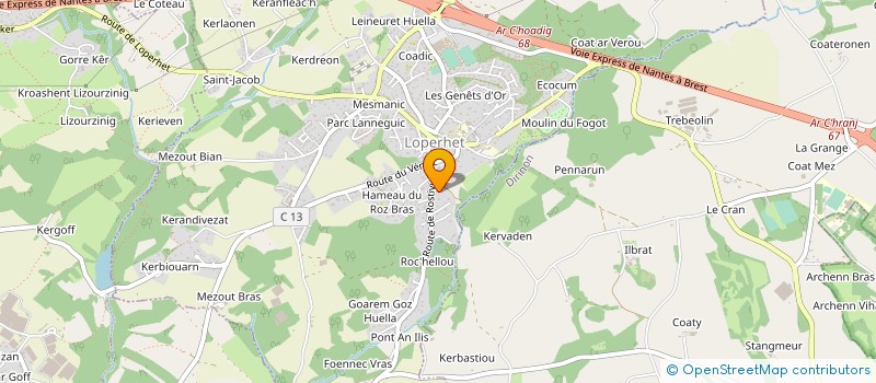 localisation de l'entreprise SOCIETE SOARES REBELO  LOPERHET