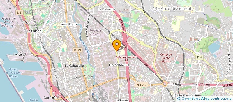 localisation de l'entreprise SOCIETE SOCOMAR à MARSEILLE