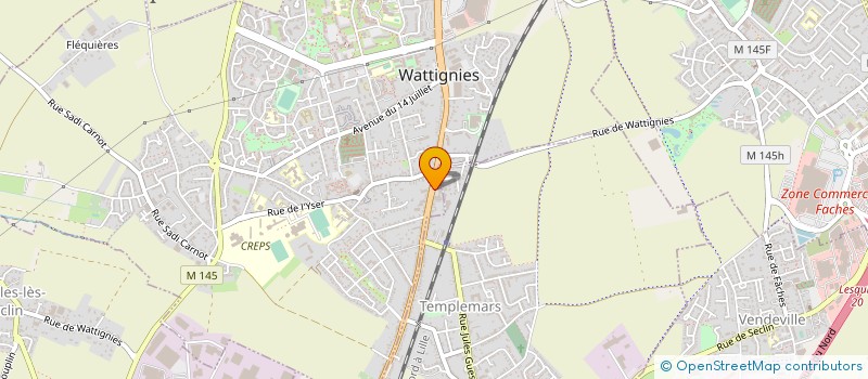 localisation de l'entreprise SOCIETE SODIMEX à WATTIGNIES