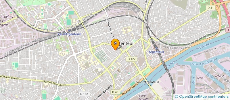 localisation de l'entreprise SOCIETE SODIP'S  ARGENTEUIL