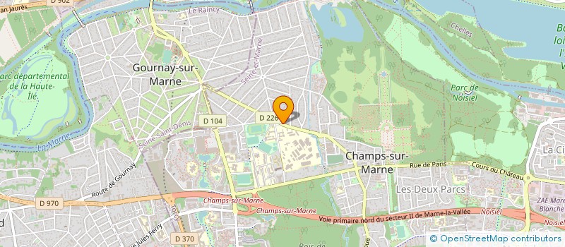 localisation de l'entreprise SOCIETE SOGAB à CHAMPS-SUR-MARNE