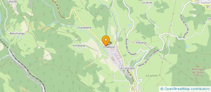 localisation de l'entreprise SOCIETE SOGERC  TARARE