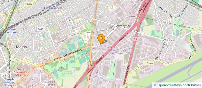 localisation de l'entreprise SOCIETE SOHO COTE D'AZUR à ANTONY