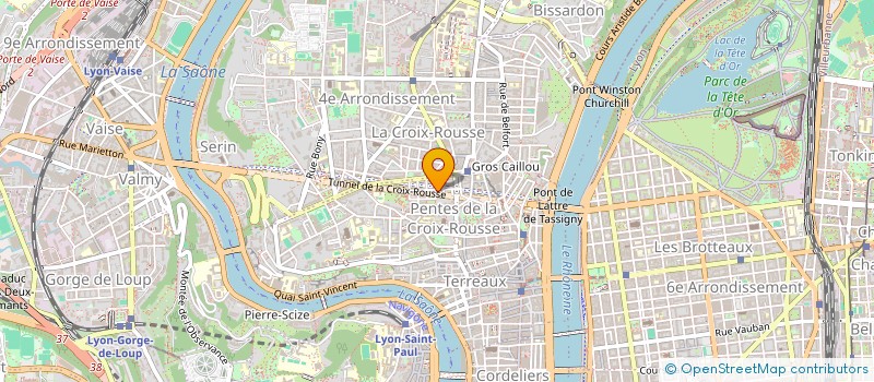 localisation de l'entreprise SOCIETE SOINS PARA MEDICAUX CROIX ROUSSE à LYON