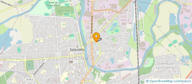 localisation de l'entreprise SOCIETE SOISSONNAISE DE DISTRIBUTION à SOISSONS