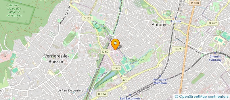 localisation de l'entreprise SOCIETE SOPRICA à VERRIERES-LE-BUISSON