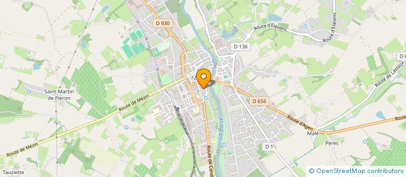 localisation de l'entreprise SOCIETE SORAL  NERAC