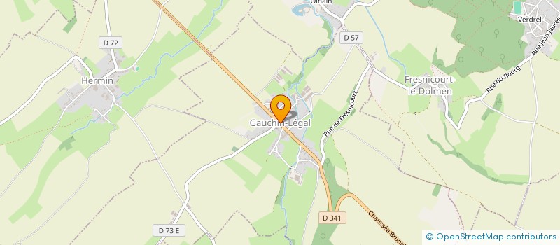 localisation de l'entreprise SOCIETE SOU DU SOLDAT DE GAUCHIN LEGAL  GAUCHIN-LEGAL