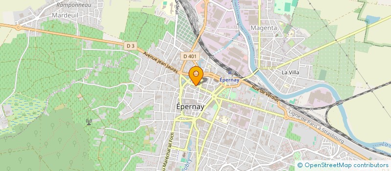 localisation de l'entreprise SOCIETE SPARNACIENNE D'ELECTROMENAGER à EPERNAY