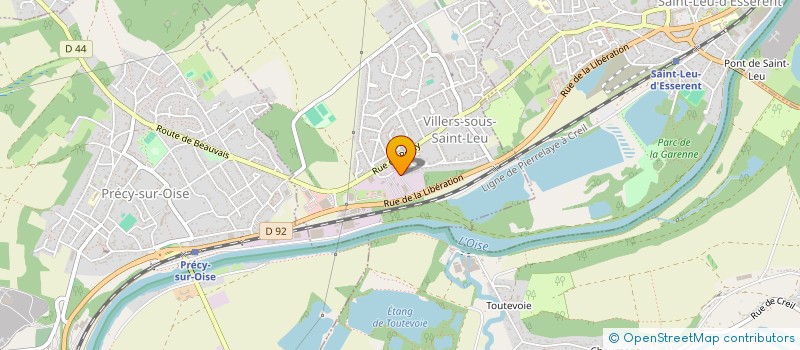 localisation de l'entreprise SOCIETE SPECIALISEE DANS LE MATERIEL D'IMPRIMERIE à VILLERS-SOUS-SAINT-LEU