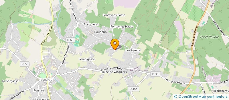 localisation de l'entreprise SOCIETE SPECIALISEE DES ENERGIES        NOUVELLES  BOULOC