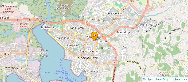 localisation de l'entreprise SOCIETE SPECIALISTES DU BATIMENT à LES ABYMES