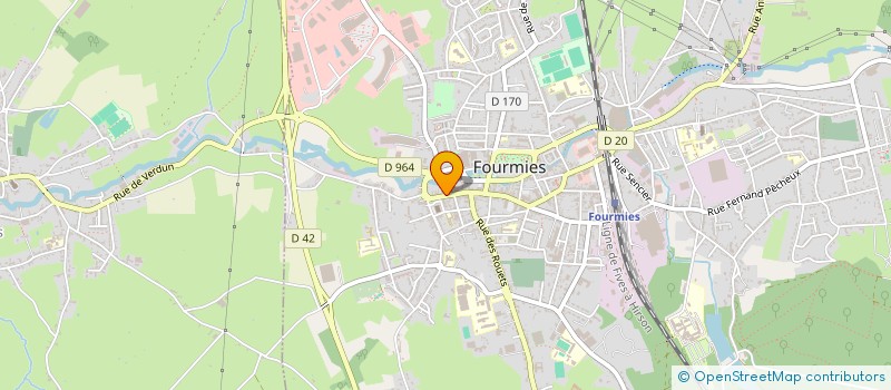 localisation de l'entreprise SOCIETE SPESCOM  FOURMIES