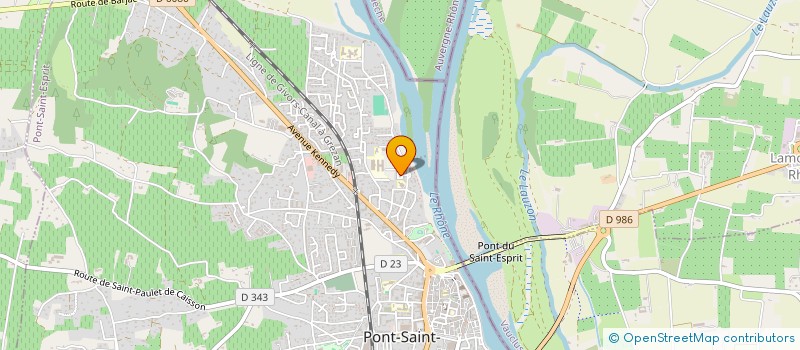 localisation de l'entreprise SOCIETE SPIRIPONTAINEDE MACONNERIE à PONT ST ESPRIT