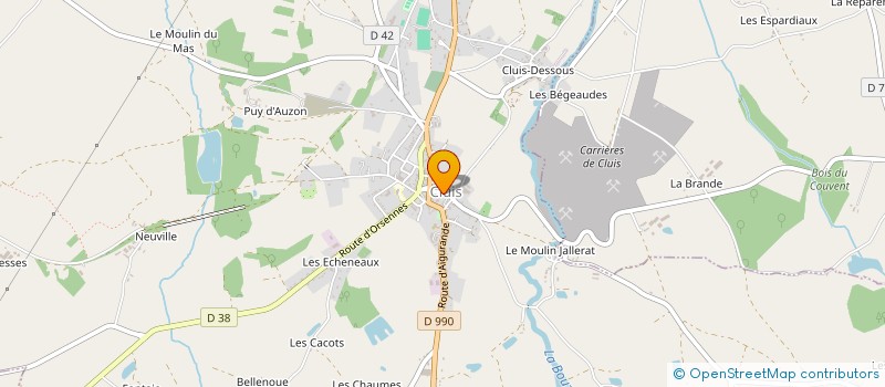localisation de l'entreprise SOCIETE SPORTIVE DE CLUIS à CLUIS