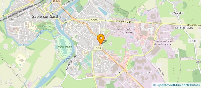 localisation de l'entreprise SOCIETE SPORTIVE LA CORDEE à SABLE-SUR-SARTHE