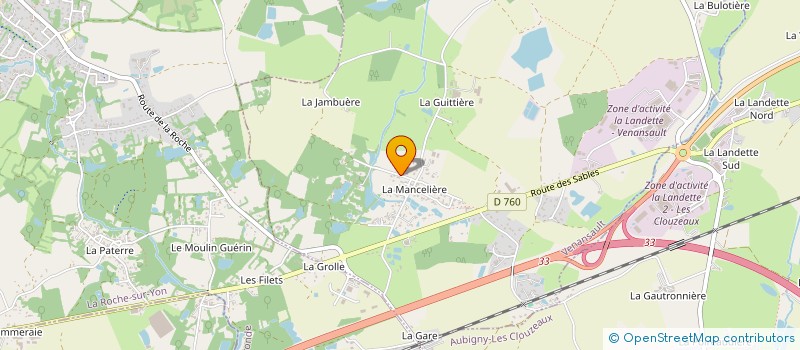 localisation de l'entreprise SOCIETE SPORTIVE VILLEBOIS MAREUIL à VENANSAULT