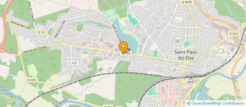 localisation de l'entreprise SOCIETE SPORTS ET LOISIRS  SAINT-PAUL-LES-DAX