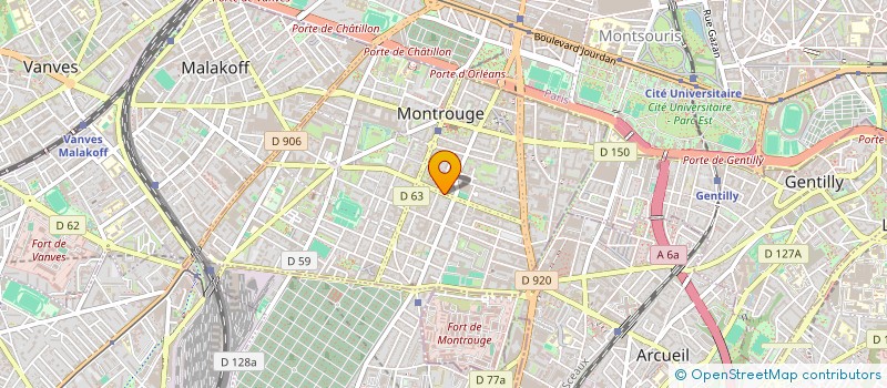 localisation de l'entreprise SOCIETE STAR CARS à MONTROUGE