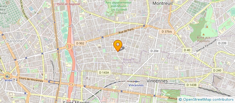 localisation de l'entreprise SOCIETE STEPHANE  MONTREUIL