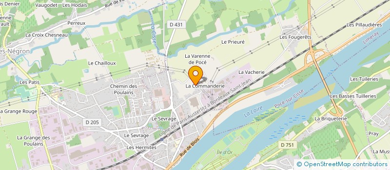 localisation de l'entreprise SOCIETE STEPHANE CUINIER  POCE-SUR-CISSE