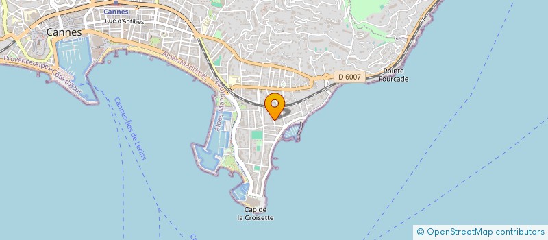 localisation de l'entreprise SOCIETE SUD-EST DISTRIBUTION à CANNES