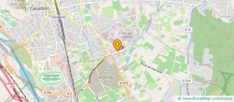 localisation de l'entreprise SOCIETE SUD NETTOYAGE  CAVAILLON