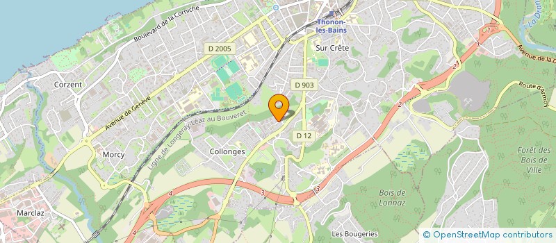 localisation de l'entreprise SOCIETE SUISSE DE DISTRIBUTION à THONON-LES-BAINS