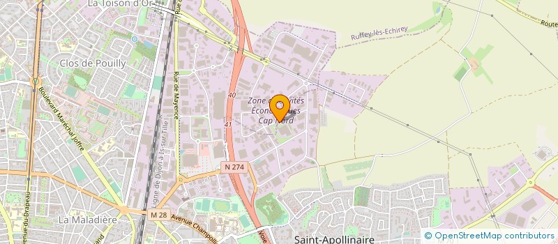 localisation de l'entreprise SOCIETE SUPREX à DIJON