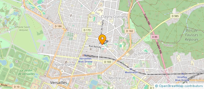 localisation de l'entreprise SOCIETE SURGICOM à VERSAILLES