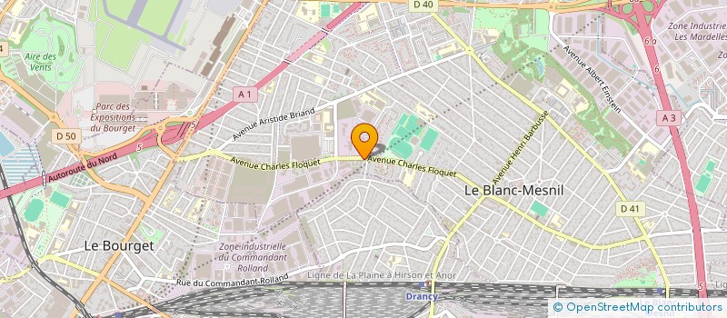 localisation de l'entreprise SOCIETE SYSTEMES ET TECHNOLOGIES à LE BLANC-MESNIL