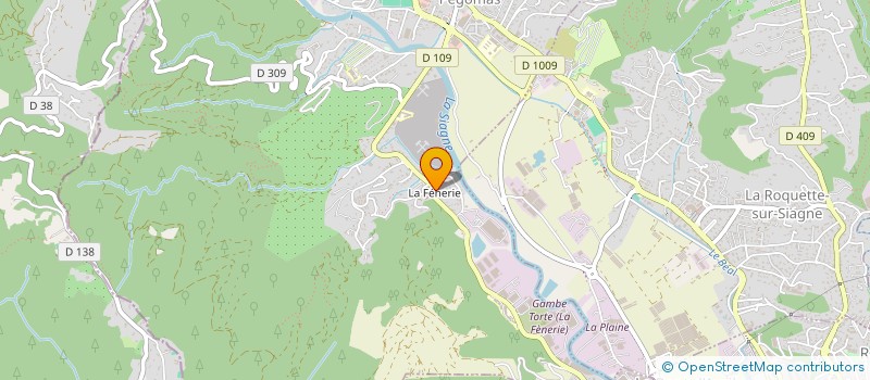 localisation de l'entreprise SOCIETE SZRETTER à PEGOMAS