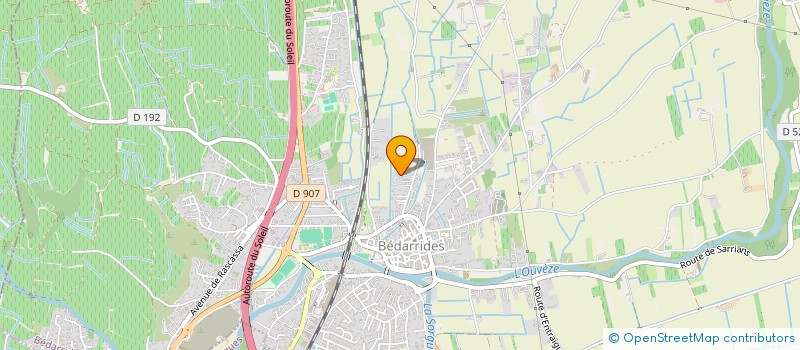 localisation de l'entreprise SOCIETE T.F.B.C  VILLENEUVE-LES-AVIGNON