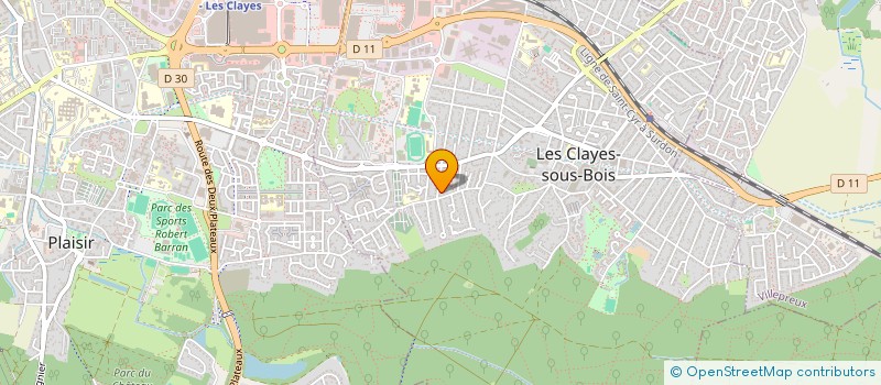 localisation de l'entreprise SOCIETE T.OLIVEIRA EURL  LES CLAYES-SOUS-BOIS