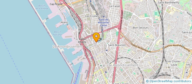 localisation de l'entreprise SOCIETE T.P.L. à MARSEILLE